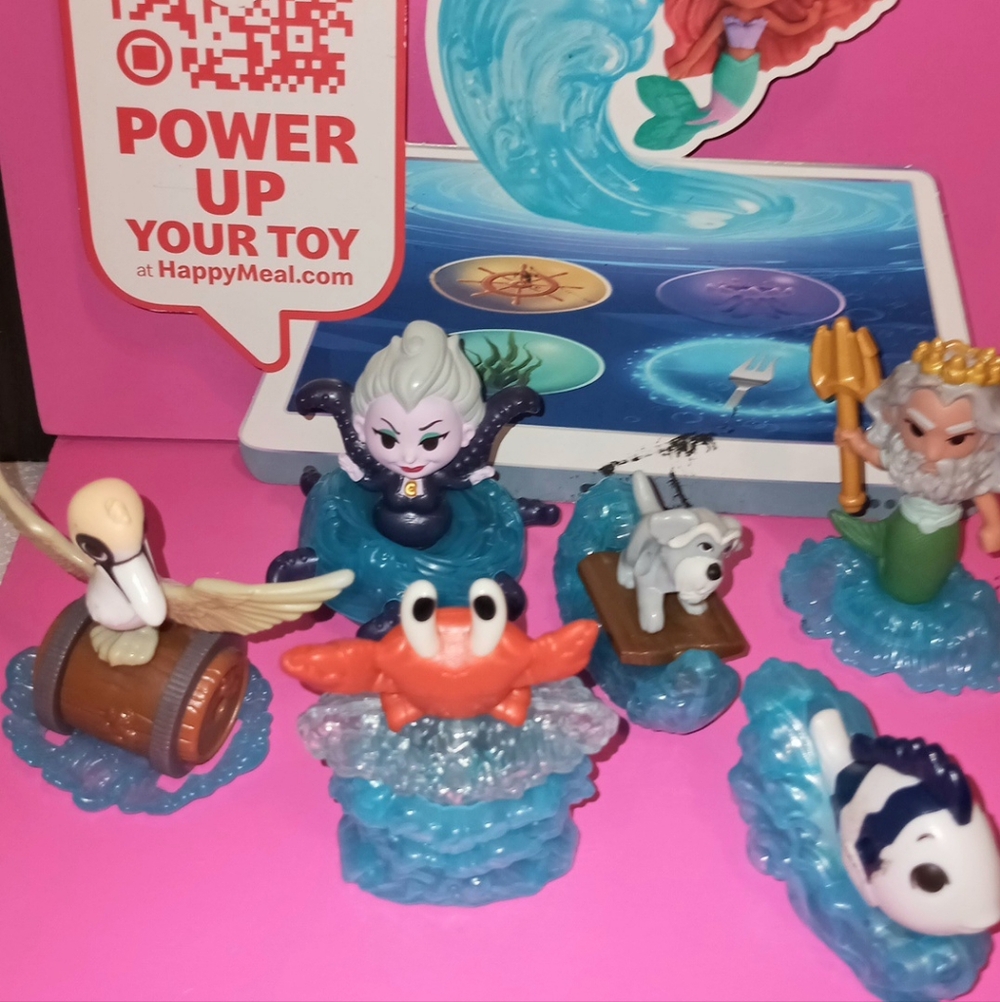 The little Mermaid  McDonald's toys MCds